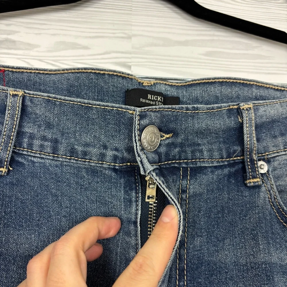 True Religion Men’s Ricky Relaxed Straight Jeans Size 36X34 NWT - Picture 5 of 16